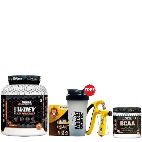 Nutrela Sports Patanjali 100% Whey Performance,  4.4 lb  Chocolate Irish 