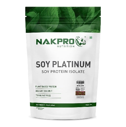 1 - Nakpro Platinum Soy Protein Isolate, 2.2 lb Unflavoured