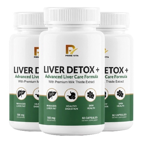 1 - PRIME VITA Liver Detox+ Advanced Liver Care Formula 500mg, 180 capsules