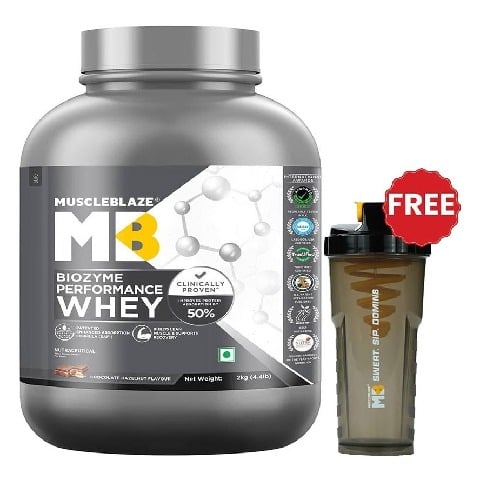 MuscleBlaze Biozyme Performance Whey,  4.4 lb  Chocolate Hazelnut 