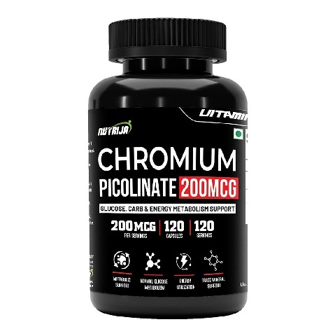 1 - NutriJa Chromium Picolinate 200 mcg,  120 capsules 