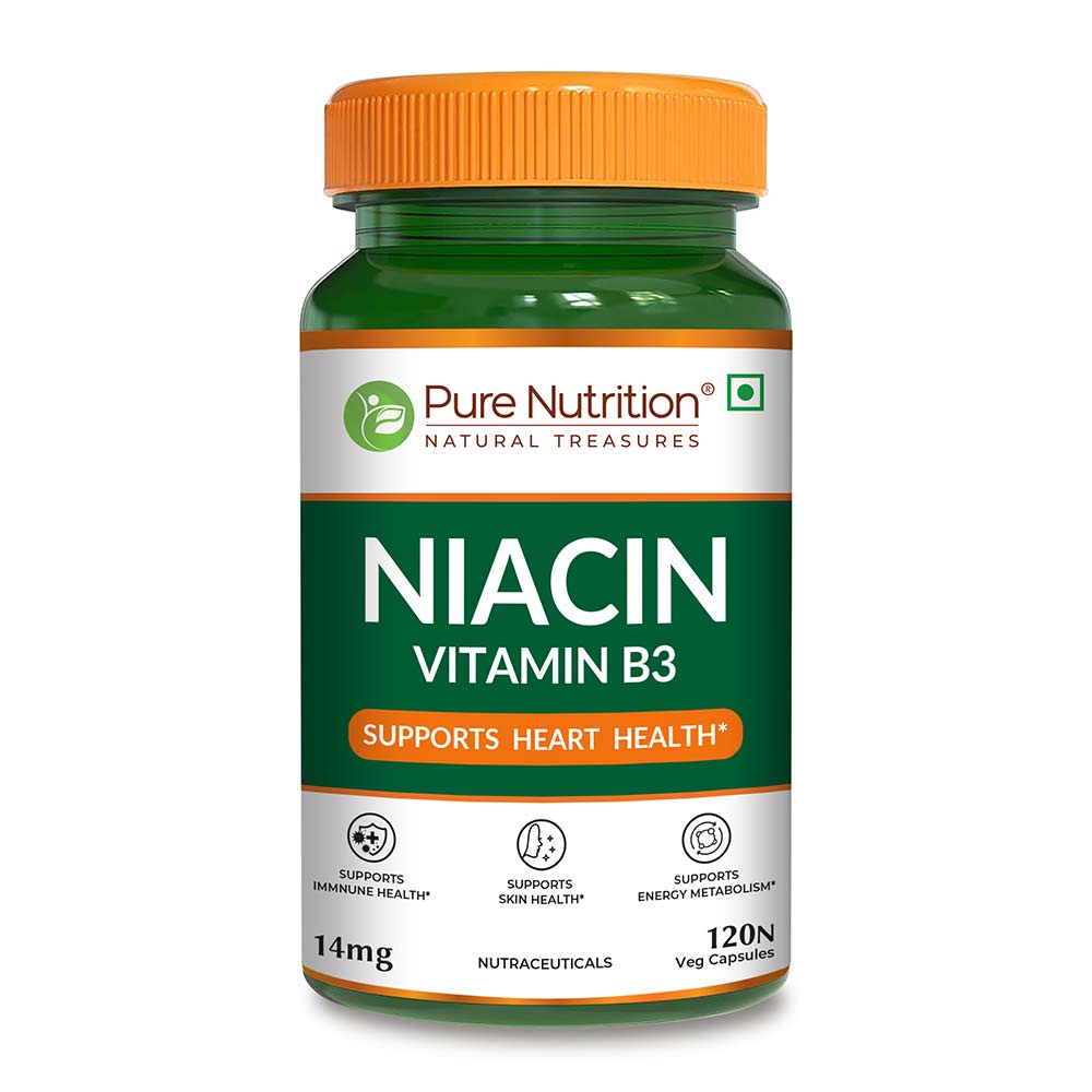 Pure Nutrition Niacin Vitamin B3, Unflavoured 120 veggie capsule(s)-picture-10