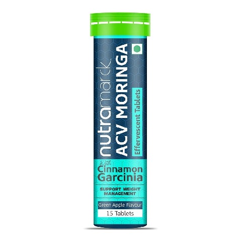 1 - NutraMarck ACV Moringa with Cinnamon Garcinia, 15 tablet(s) Green Apple