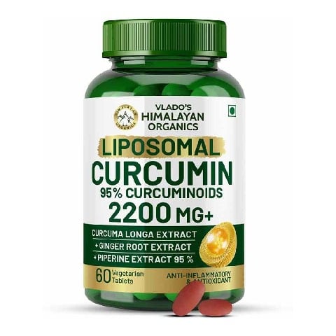 1 - Vlado's Himalayan Organics Liposomal Curcumin 95% Curcuminoids 2200mg+, 60 tablet(s)