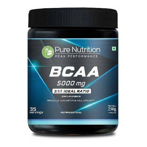 1 - Pure Nutrition BCAA 5000mg, 0.55 lb 35 Servings Unflavoured