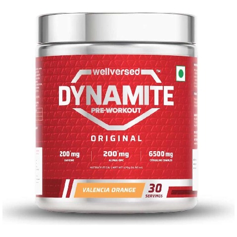 1 - Wellversed Dynamite Original Pre Workout, 0.88 lb Valencia Orange