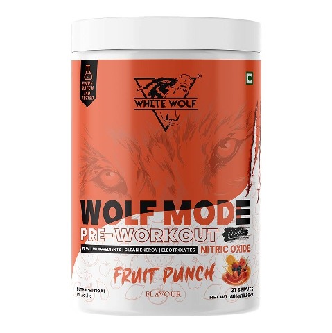 1 - White Wolf Pre-Workout Wolf Mode, 1.06 lb Fruit Punch