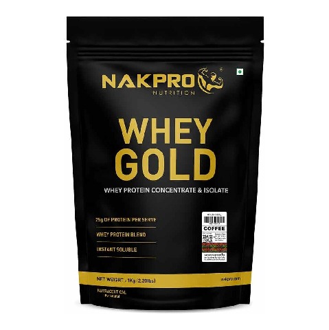 1 - Nakpro Whey Gold Protein Concentrate, 2.2 lb Coffee