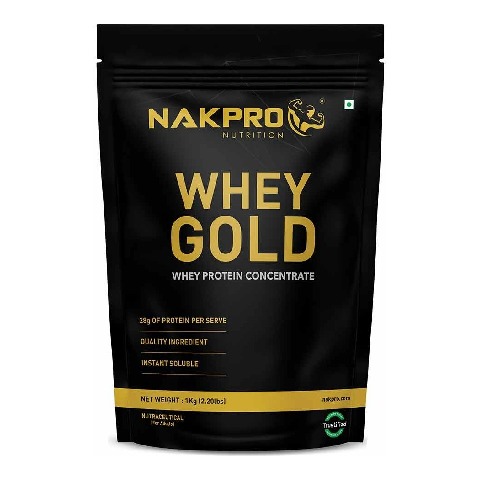 1 - Nakpro Whey Gold Protein Concentrate, 2.2 lb Unflavoured