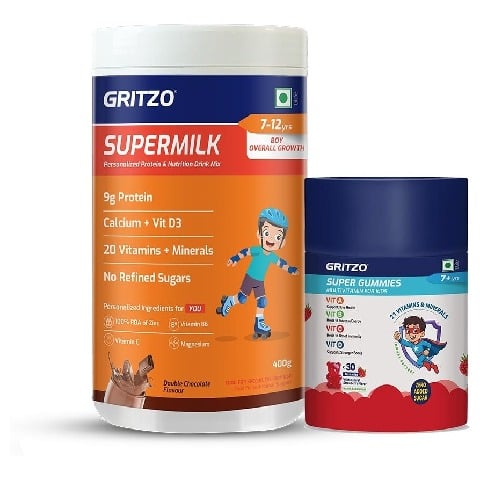 1 - Gritzo Immunity Kit, 400 g Chocolate for Boy 7-12 Yrs