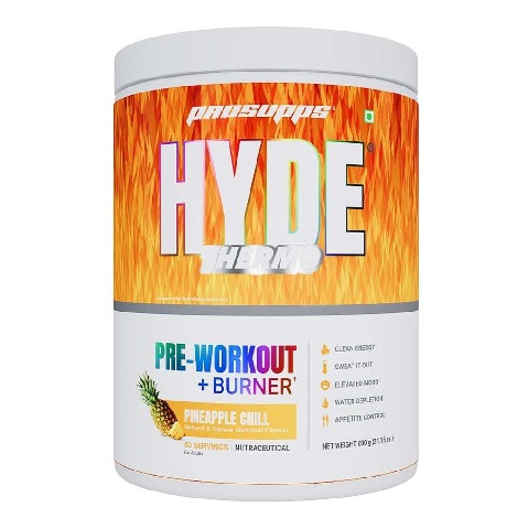 1 - ProSupps Hyde Thermo Pre-Workout + Burner, 1.32 lb Pineapple Chill
