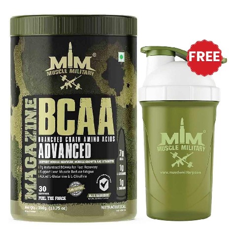 Muscle Military BCAA Advanced, 0.86 lb 30 Servings Blue Raspberry