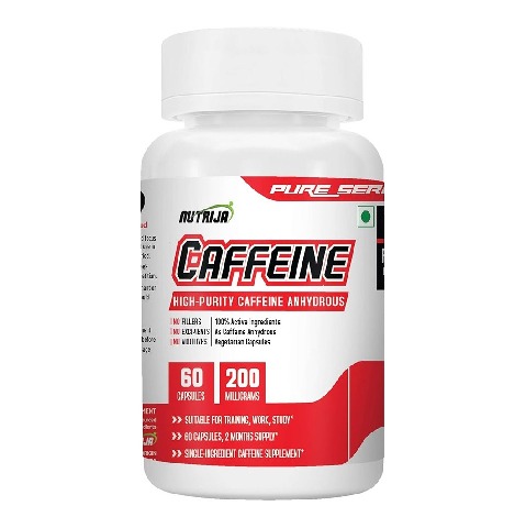 1 - NutriJa Caffeine 200mg,  60 capsules  Unflavoured 