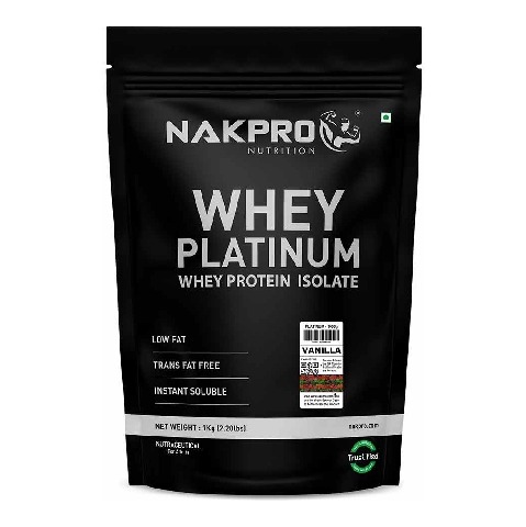 1 - Nakpro Whey Platinum Whey Protein Isolate, 2.2 lb Vanilla