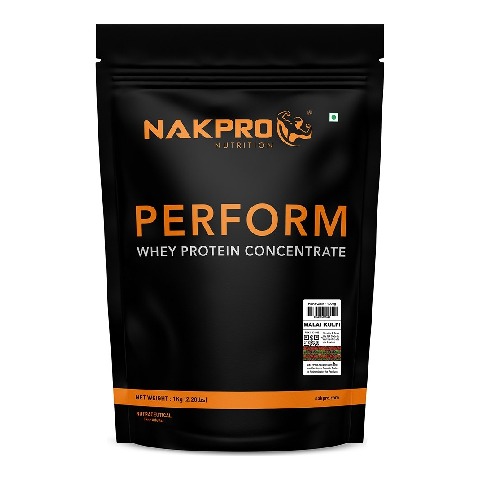 1 - Nakpro Perform Whey Protein Concentrate, 2.2 lb Malai Kulfi