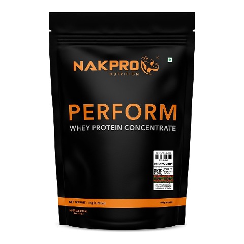 1 - Nakpro Perform Whey Protein Concentrate,  2.2 lb  Strawberry 