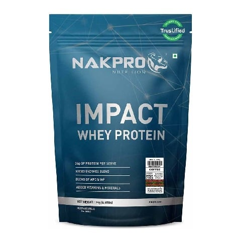 1 - Nakpro Impact Whey Protein, 2.2 lb Coffee (Pack of 2)