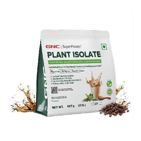 5 - GNC Plant Protein Isolate,  2 lb  Coffee 