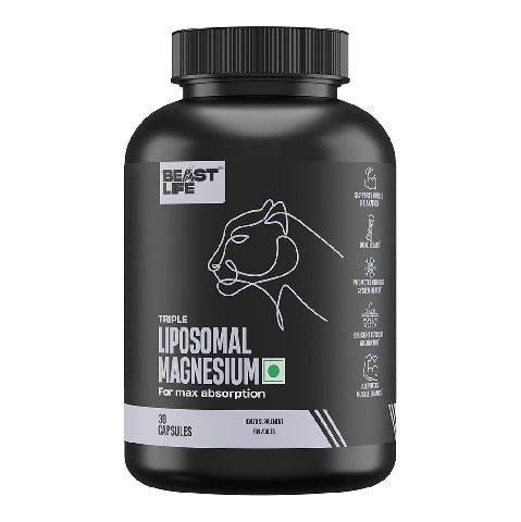 1 - BeastLife Liposomal Triple Magnesium+, Unflavoured 30 capsules