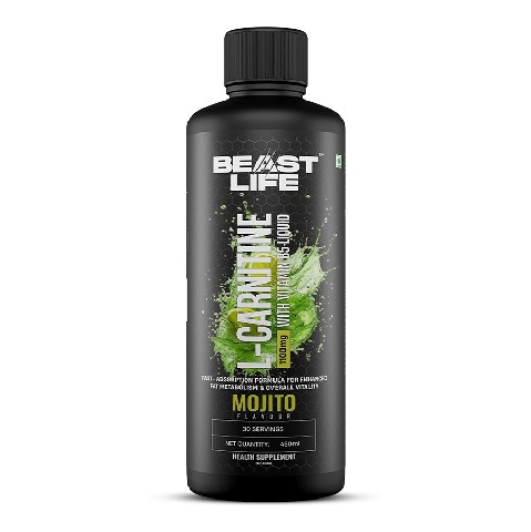 1 - BeastLife L-Carnitine with Vitamin B5 Liquid 1100mg, 450 ml Mojito
