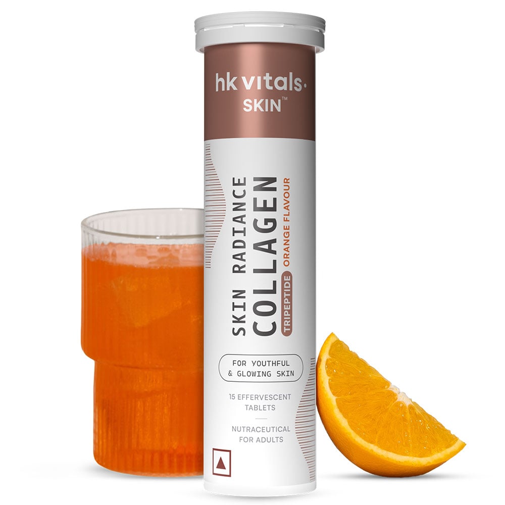 10 - HK Vitals Collagen Effervescent, Marine Collagen 15 tablet(s) Orange