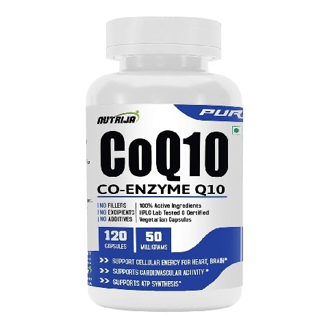 1 - NutriJa CoQ10 (Coenzyme Q10) 50mg,  120 capsules 
