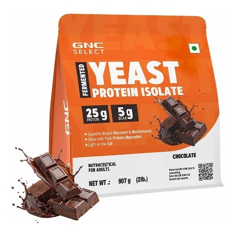 1 - GNC Select Fermented Yeast Protein Isolate, 2 lb Chocolate