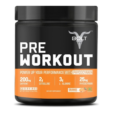 1 - Bolt Pre Workout, 0.66 lb Orange Tangy