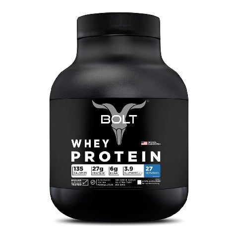 1 - Bolt Whey Protein Super-Charged With Phycocyanin,  2 lb  Unflavoured 