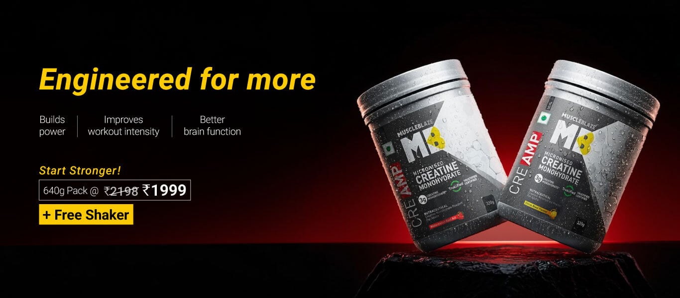Creatine CreAMP 640g Pack - Watermelon Kool Aid and Citrus Blast @ 1999 + Free Shaker