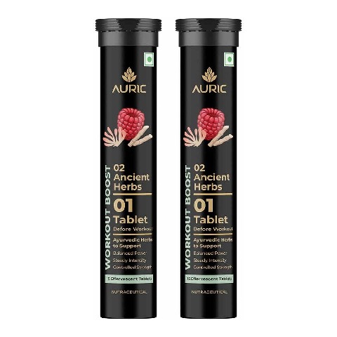 1 - Auric Workout Boost Effervescent,  30 tablet(s)  Unflavoured 