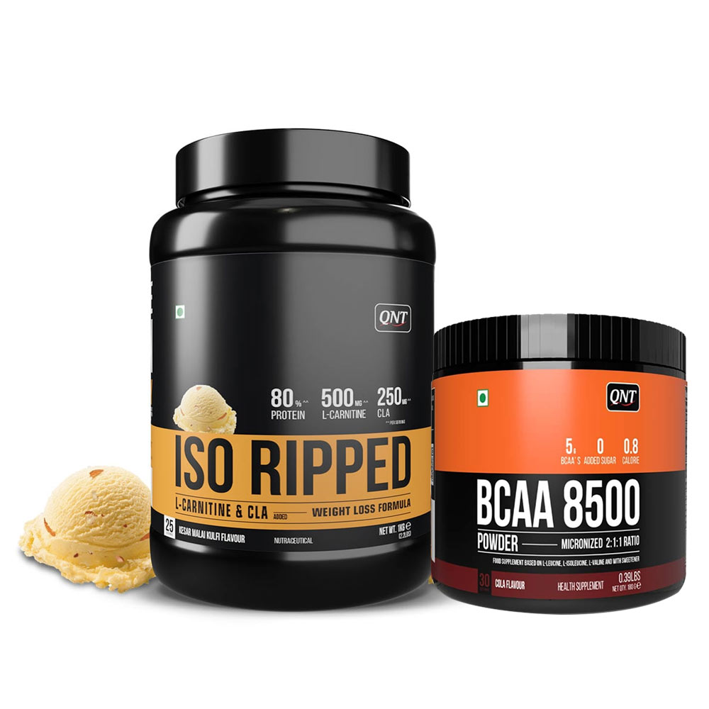QNT ISO Ripped 2.2 lb Kesar Malai Kulfi with BCAA 8500 Combo, 0.39 lb Cola-image-8