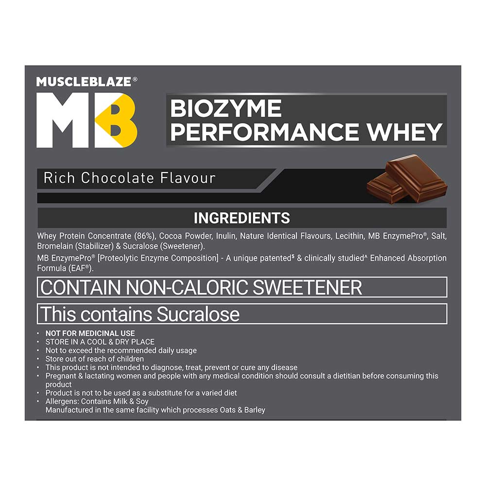 5 - MuscleBlaze Biozyme Performance Whey,  2.201 lb  Rich Chocolate