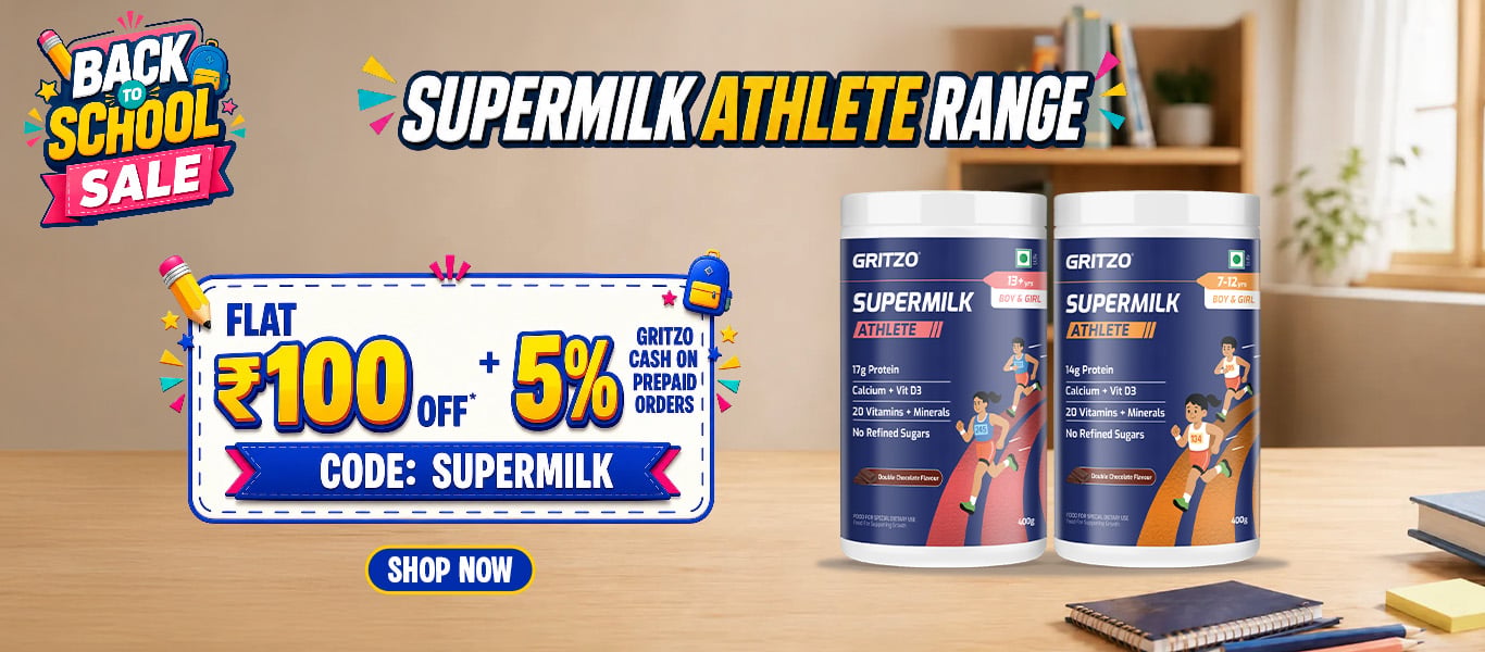 Supermilk Athlete Range - Flat Rs. 100 Off
