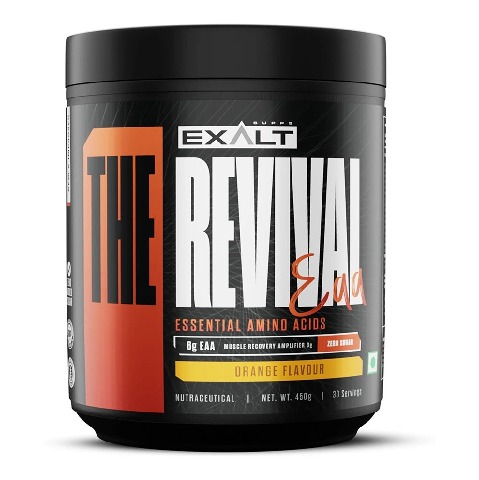 1 - Exalt Supps Revival EAA (Essential Amino Acids), Orange 0.99 lb 30 Servings
