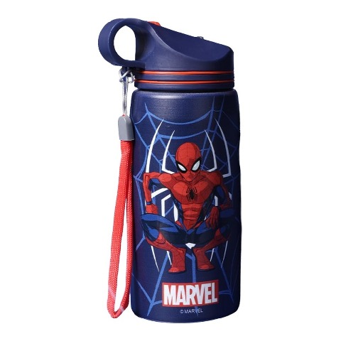 10-(2 - Gritzo Spiderman Sipper, Blue 500 ml