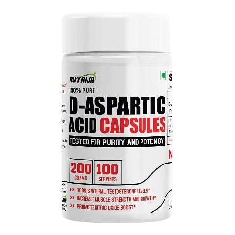 1 - NutriJa D-Aspartic Acid (DAA) Powder,  200 g  Unflavoured 