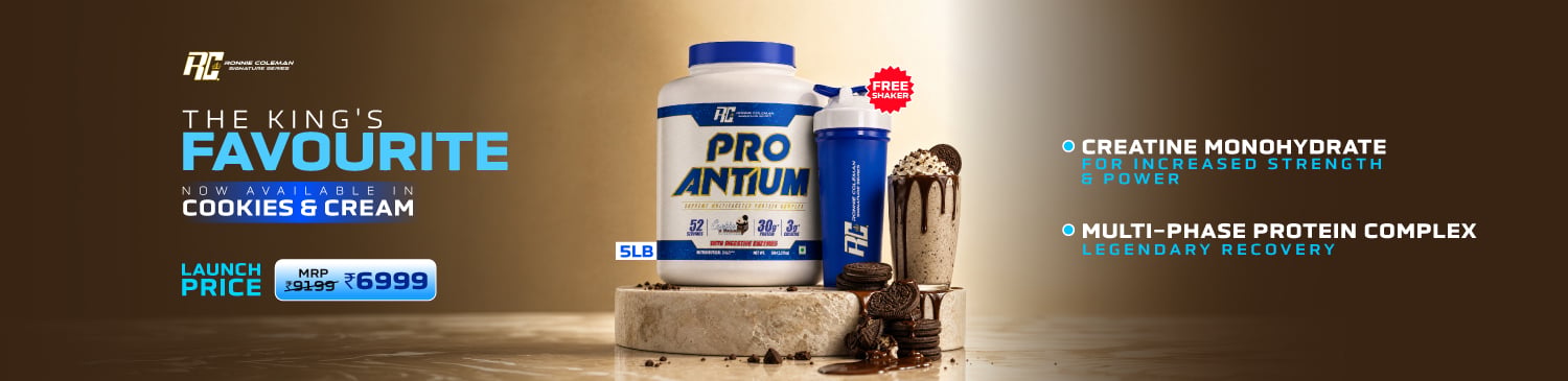 Ronnie Coleman Pro-Antium Whey Protein, 2.27 kg (5 lb), Cookies and Cream | Launch - 6999