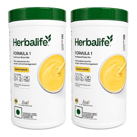 Herbalife Formula 1 Nutritional Shake Mix Pack of 2,  0.5 kg  Mango 