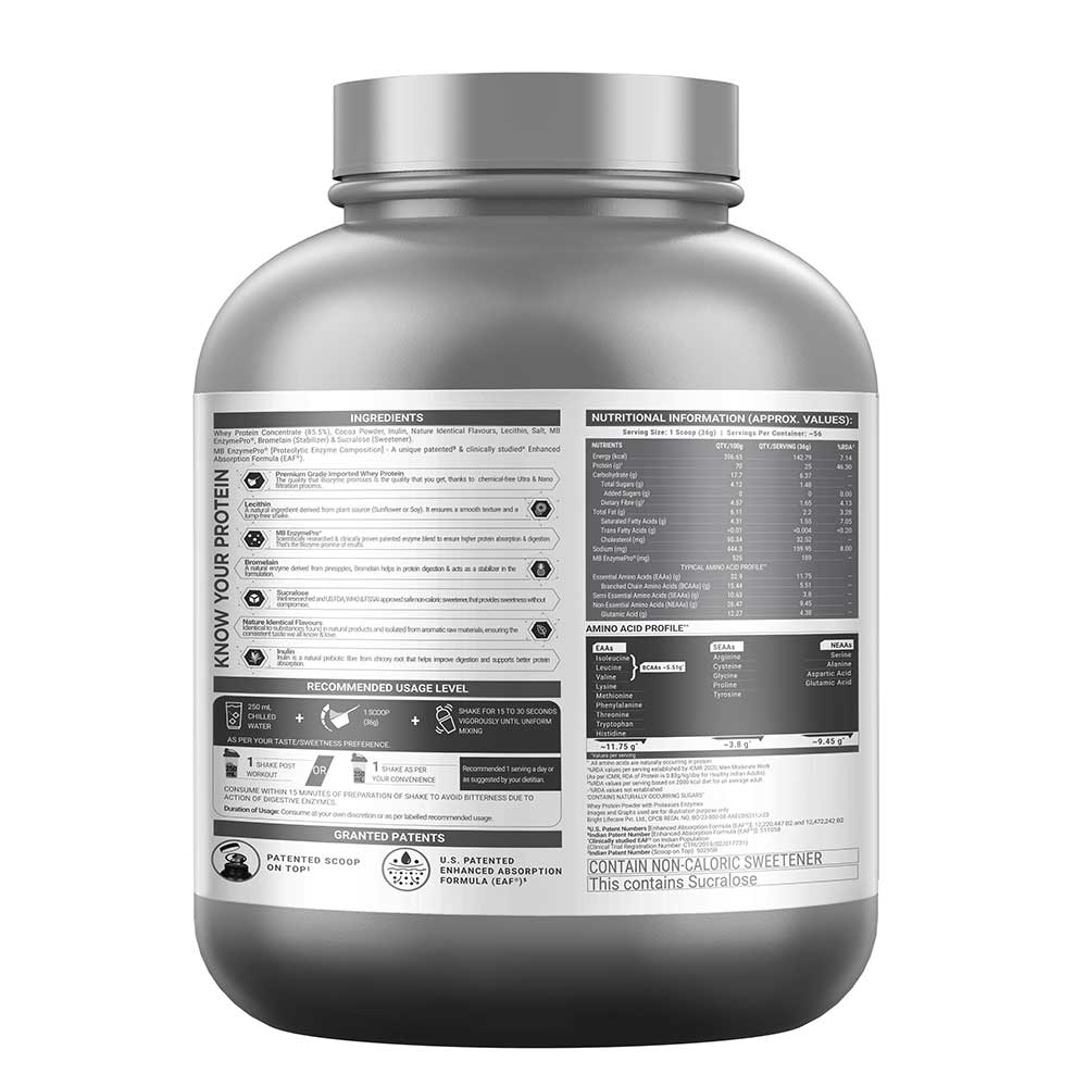 4 - MuscleBlaze Biozyme Performance Whey,  4.4 lb  Chocolate Hazelnut