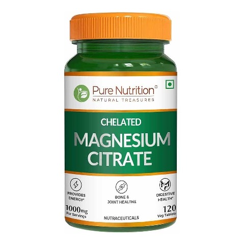 1 - Pure Nutrition Magnesium Citrate, Unflavoured 120 veggie capsule(s)