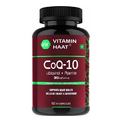 1 - Vitaminhaat CoQ-10 (Coenzyme Q10) Ubiquinol with Piperine 310mg,  60 capsules 