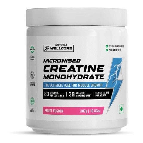 1 - Wellcore Micronised Monohydrate Creatine, Fruit Fusion 0.68 lb