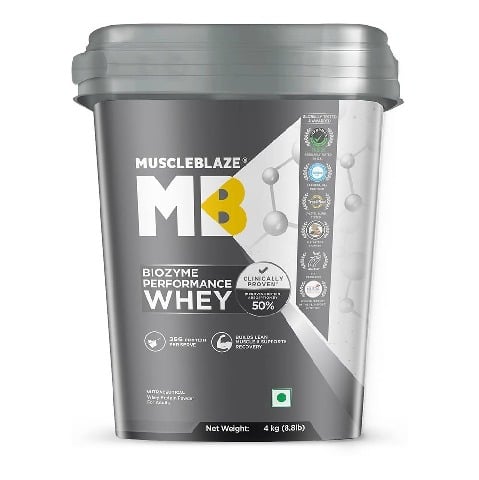 8 - MuscleBlaze Biozyme Performance Whey,  8.8 lb  Magical Mango 