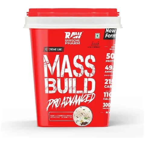 1 - Rawsome Pharm MASS BUILD Pro Advanced, 5.9 g Vanilla Cookies & Cream
