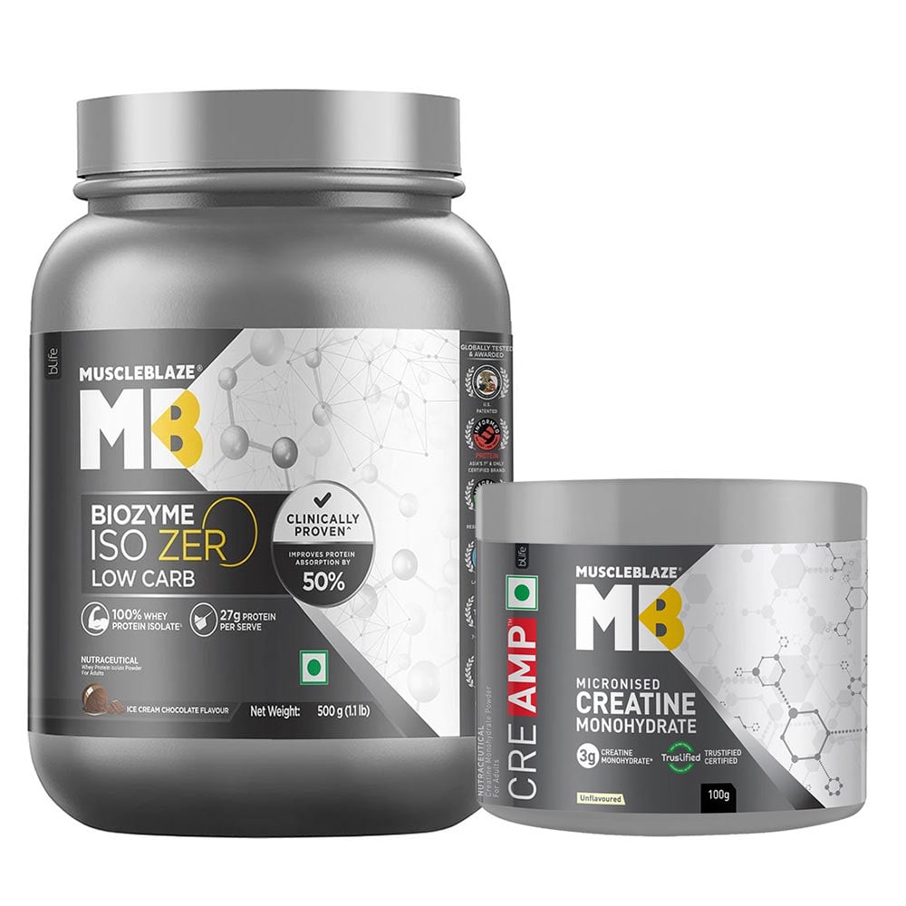 Biozyme Iso-Zero 500g & 100g Creatine Combo-image-8