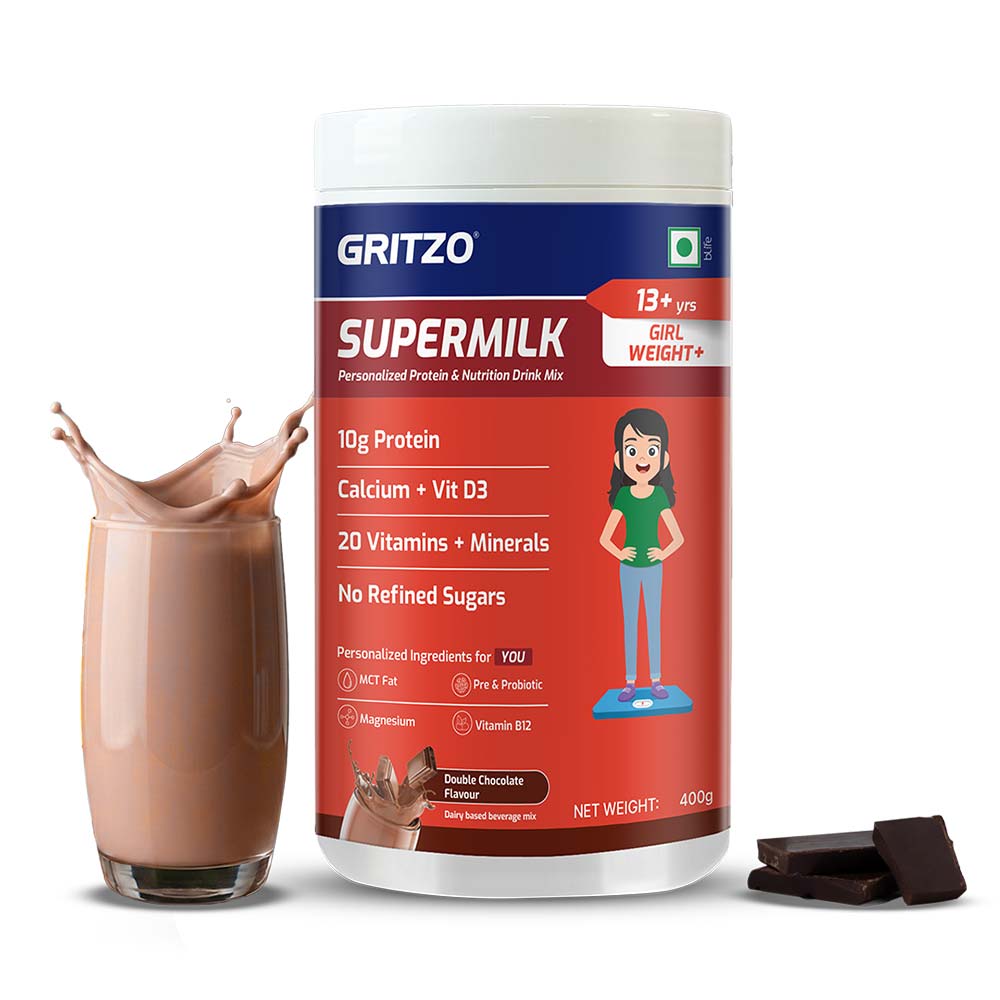 Supermilk Gritzo 13+ yrs Girl Weight+, 400 g Double Chocolate-image-5