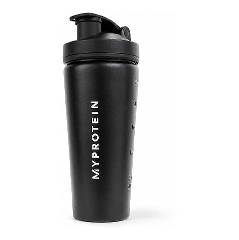 1 - Myprotein Pro Metal Shaker,  Black  700 ml 