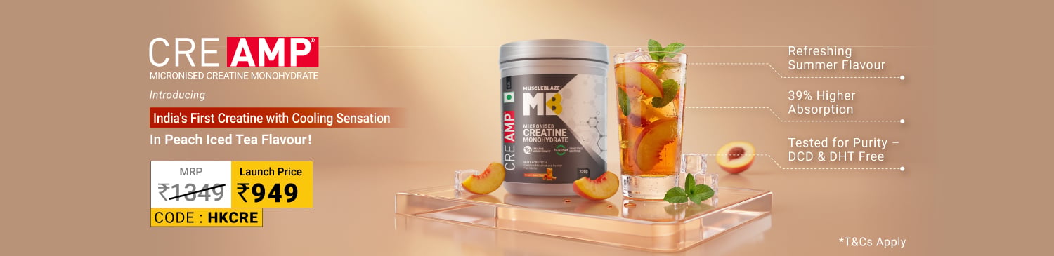 MuscleBlaze New Launch Creatine Creamp Peach Iced Tea @ 949