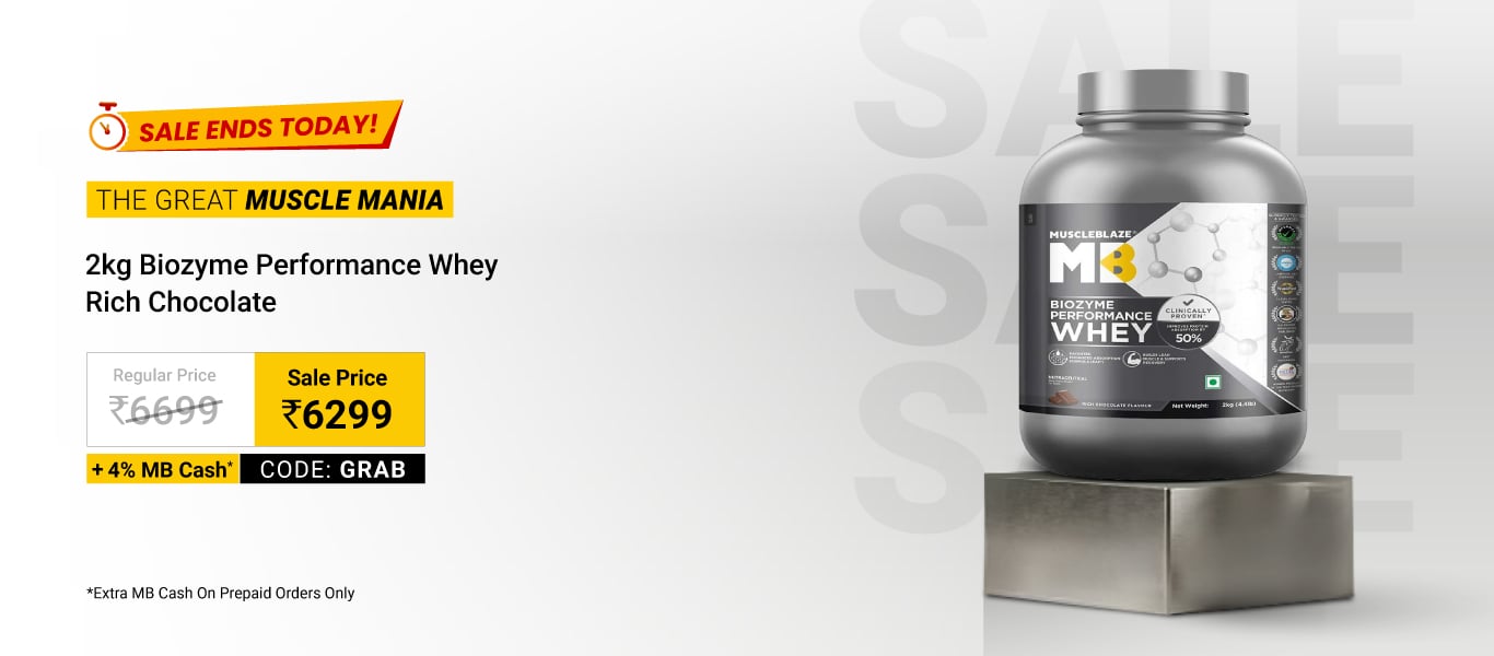 Sale Ends Today: 2kg Biozyme Perf Rich Chocolate @ 6299 using code GRAB + 4% MB Cash